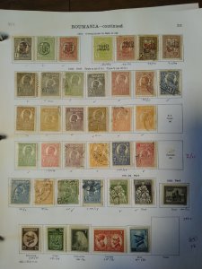 collection on pages Romania 1915-36 CV $335