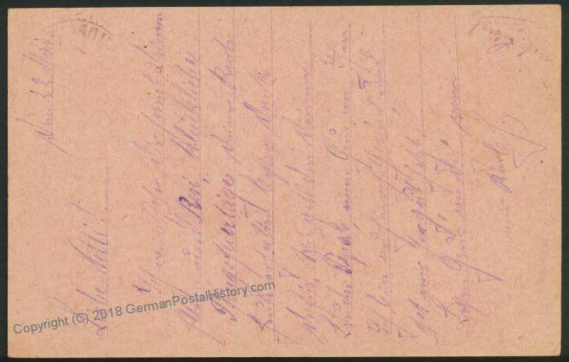 Austria WWI FP101 Pionier Batl Nr9 Feldpost Hand Stamp Soldier Mail 40748