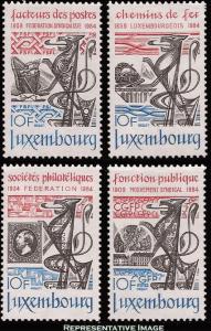 Luxembourg Scott 703-706 Mint never hinged.