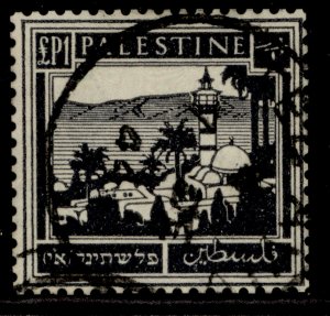 PALESTINE GV SG111, £P1 black, FINE USED.