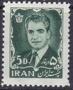 IRAN 1331 Stamp 1965 5d Shah Portrait Type MNH OG (09-30)