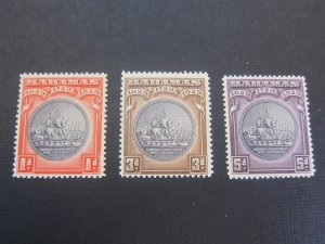 Bahamas 1930 Sc 85-87 MNH