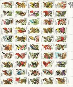 1982 U.S State Birds Flowers 20¢ full sheet /set MNH Sc 1953  / 2002