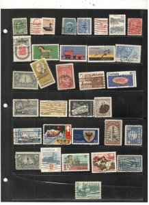 CANADA COLLECTION ON STOCK SHEET MINT/USED