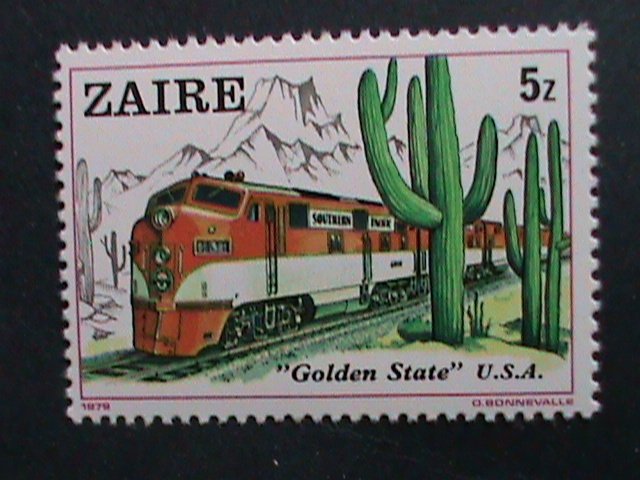 ​ZAIRE-1980 SC# 935-42-WORLD FAMOUS TRAINS -MNH  SET VERY FINE