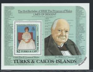 TURKS & CAICOS ISLANDS SC# 534 VF MNH 1982