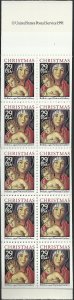 # 2710v BK202A COMPLETE BOOKLET PL# 1 MINT NEVER HINGED ( MNH ) MADONNA AND C...