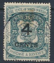 North Borneo SG 118 Used  / FU   OPT  see details & scans 