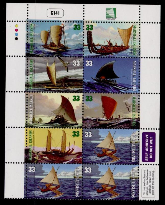 Marshall Islands 698a MNH Canoes of the Pacific