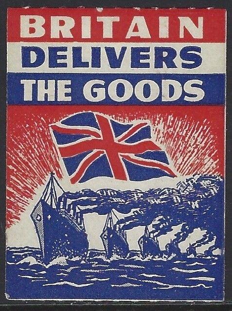 GB WWI Great-Britain Flag Ship Propaganda Cinderella Poster Stamp Seal VF-H