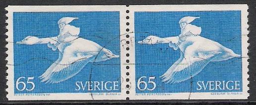 Sweden #747A Riding Wild Goose Used