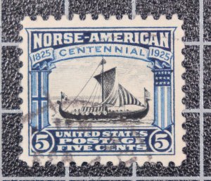 Scott 621 - 5 Cents Norse American - Used - Nice Stamp - SCV - $9.00