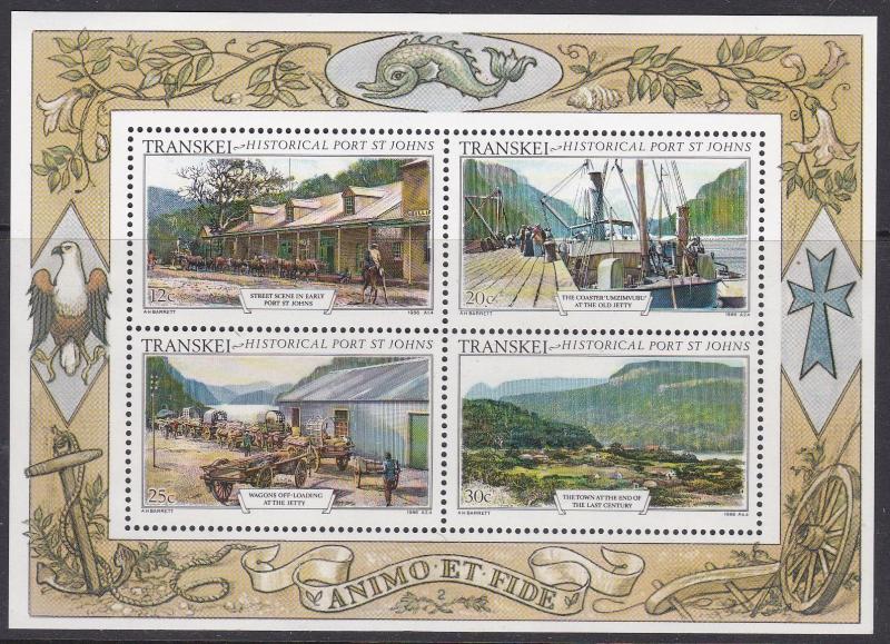 South Africa - Transkei #170a s/sheet F-VF mint NH ** Port St. Johns