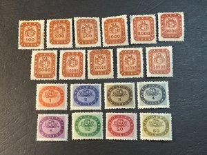 HUNGARY # 746-756 & 738-745--MINT/HINGED-*---COMPLETE SET----1946