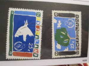 New Zealand #844-845 used    2019 SCV =$0.50