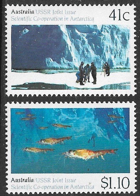 AUSTRALIA 1990 ANTARCTIC RESEARCH Set Sc 1182-1183 MNH