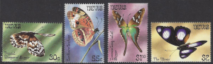 Nevis #146-9 MNH set, butterflies issued 1983