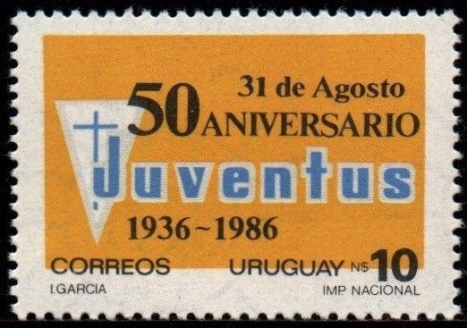 1987 Uruguay Juventus catholic sports 50th anniv. #1229 ** MNH