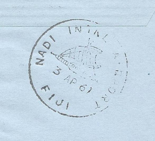 4/1/1967 Honolulu Hawaii BOAC First Fight cover to Nandi Fiji JFK flown J Fearon