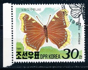 North Korea #2979 Single Butterfly CTO