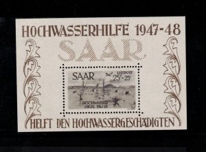 Saar #CB1a Very Fine Mint Never Hinged Souvenir Sheet