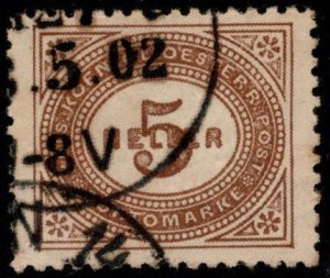 Austria Scott J26 Used from 1899-1900 postage due set