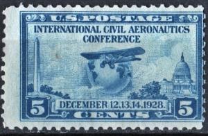 SC#650 5¢ Civil Aeronautics Issue (1928) Used