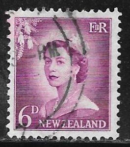 New Zealand 311: 6d Elizabeth II, used, F-VF