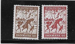 Denmark  Scott#  479-80  MNH