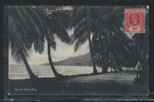 SEYCHELLES (P1210B) 1930  KGV 9C ON PPC  CTO , NOT SENT