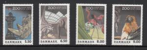 Denmark MNH Scott #1434-#1437 Set of 4 Copenhagen Zoo 150th anniversary