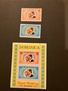 Stamps Dominica Scott #372-3 never hinged