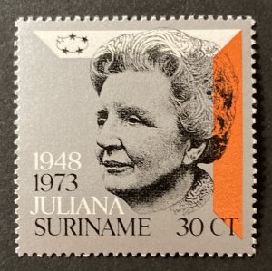 Suriname 1973 #405, Queen Juliana, MNH.