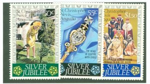 ST CHRISTOPHER, NEVIS & ANGUILLA 332-4 MNH BIN $1.00