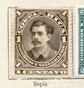 Costa Rica 1889 Early Issue Fine Mint Hinged 1c. NW-264732