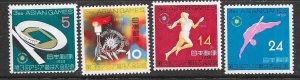 Japan #648-651 Set  (MLH) CV $1.15