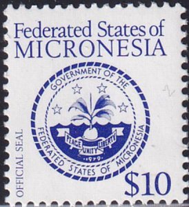 US 39 Trust Territories Micronesia NH VF National Seal(1985)