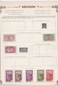 reunion stamps sheet ref 11114