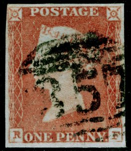 SG9, 1d pale red-brown PLATE 78, FINE USED. Cat £45. RF 