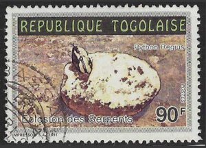 Togo #1596 (1992), postally used single, cat. $0.30