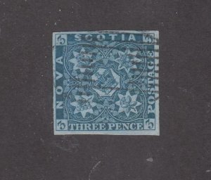 NOVA SCOTIA # 2 3d BLUE GRILL CANCEL VERY CLEAN CAT VALUE $300