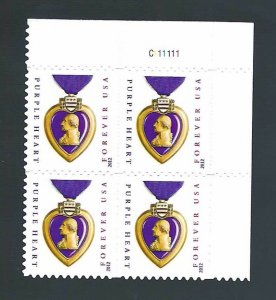 PB 4704 Purple Hearts  2012 MNH