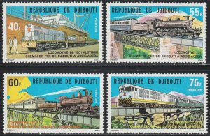 EDSROOM-13993 Djibouti 485-488 MNH 1979 Complete Trains CV$6.65