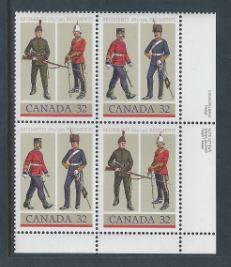 Canada #1008a LR PL BL Army Regiments 32
