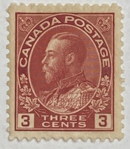 CANADA 1911-1925 #109 King George V 'Admiral' Issue - MH (CV 20$ +)