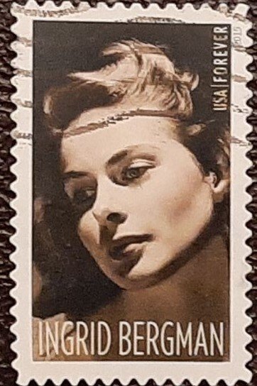 US Scott # 5012; Used (49c) Ingrid Bergman from 2015; VF/XF; off paper; snipped