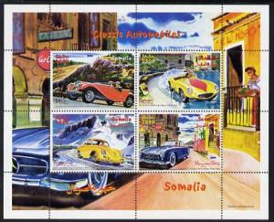 Somalia 2000 Classic Automobiles perf sheetlet containing...