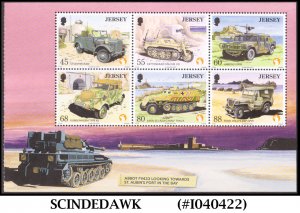 JERSEY - 2013 MILITARY VEHICLES - MIN. SHEET MINT NH