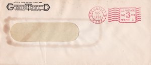 U.S. GREENFIELD TAP AND DIE CORP. Logo 1932 Mass.Cancel Meter Mail Cover Rf47277