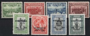 Papua 1935 Silver Jubilee set very fine mint, also 1934 50th Anniv set (3d fau